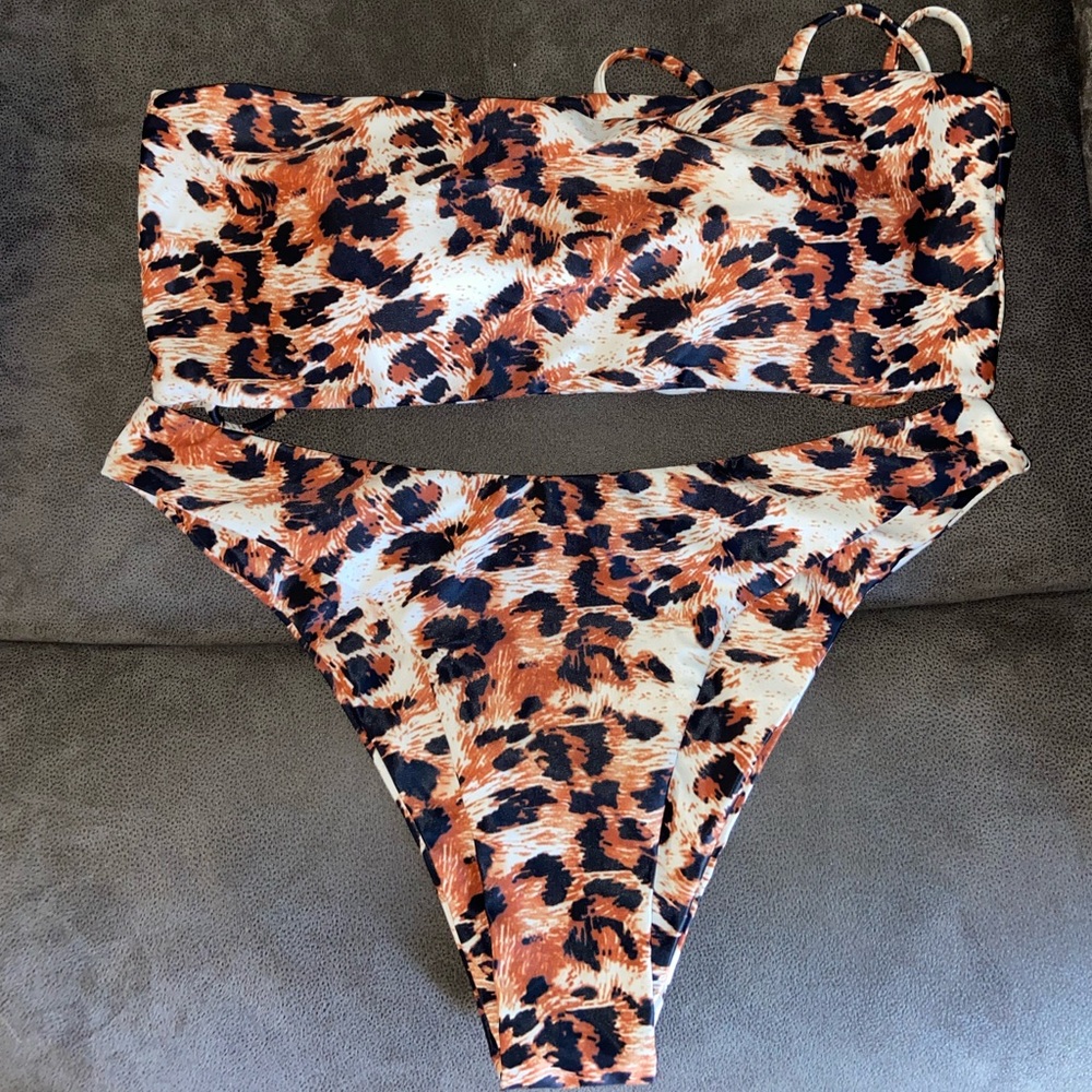 Zaful cheetah print bikini